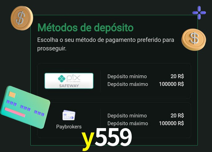 O cassino y559 oferece uma grande variedade de métodos de pagamento
